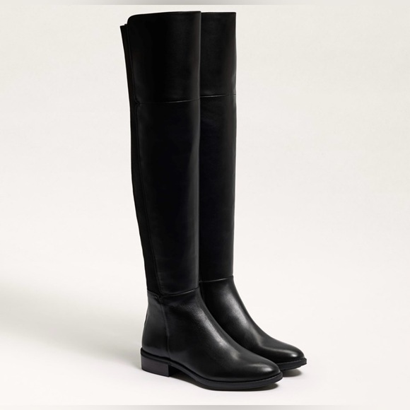 Sam Edelman Pam Women’s Zipper Ribbed Knit Over The Knee Boots Black Sz 7 - Picture 1 of 16